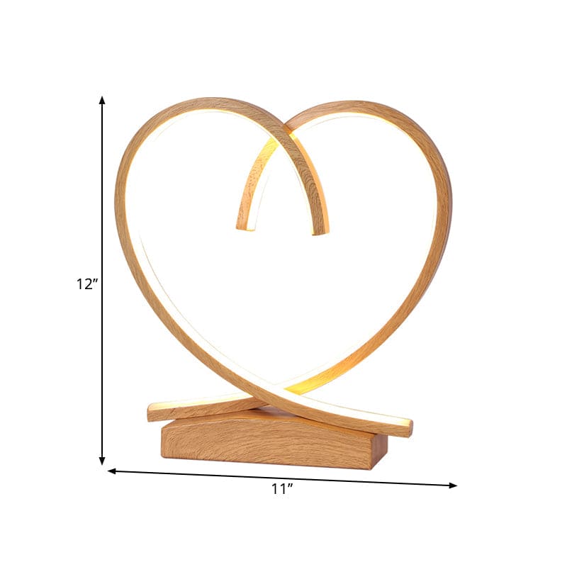Lampe de Table Cœur – Éclairage Élégant pour Décoration Maison et Bureau