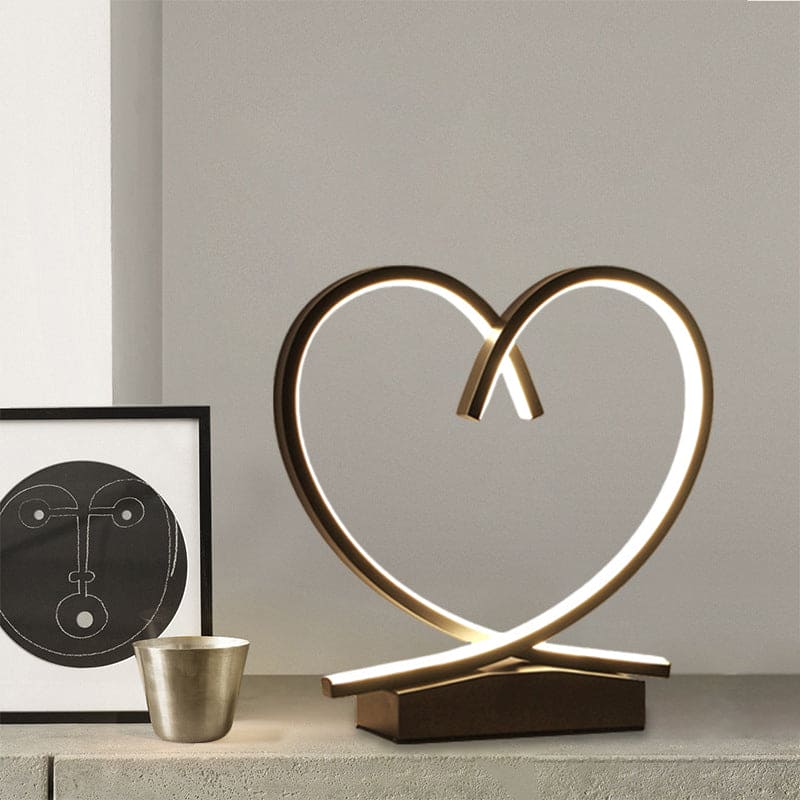 Lampe de Table Cœur – Éclairage Élégant pour Décoration Maison et Bureau