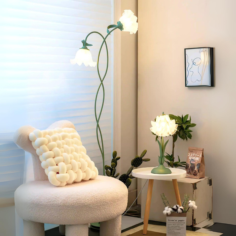 Lampe sur pied élégante – Éclairage doux pour décoration maison et bureau