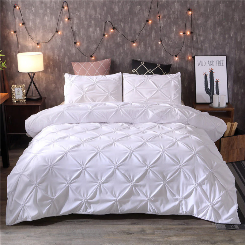 Housse de couette élégante – Ensemble literie avec taies d'oreiller doux et cozy