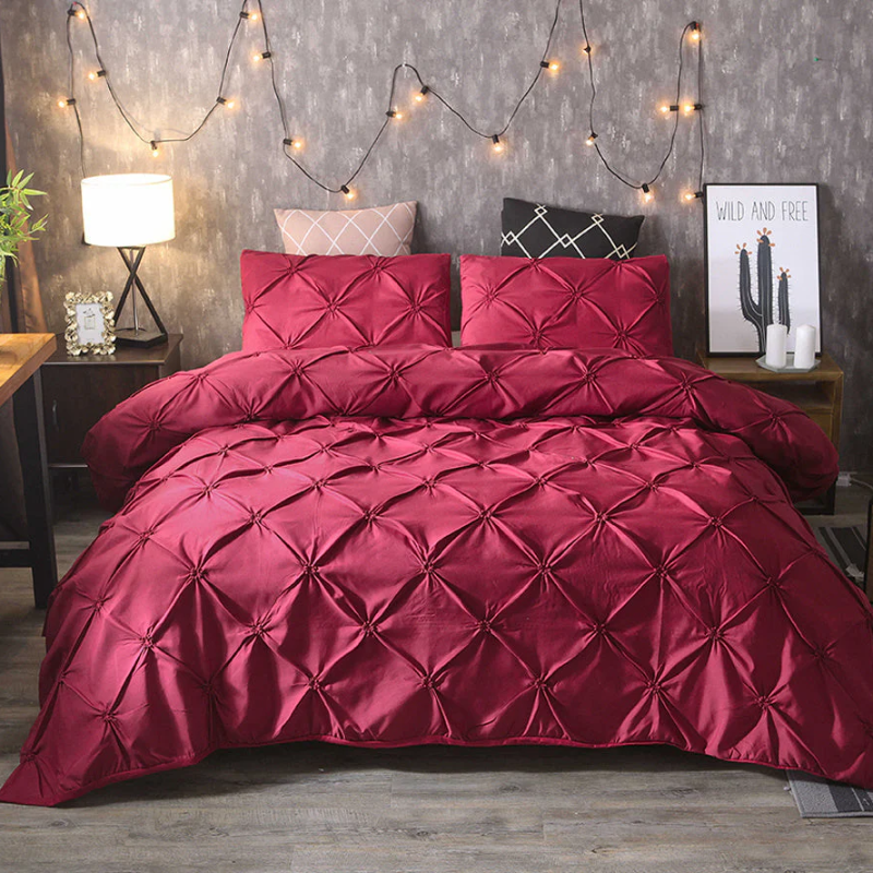 Housse de couette élégante – Ensemble literie avec taies d'oreiller doux et cozy