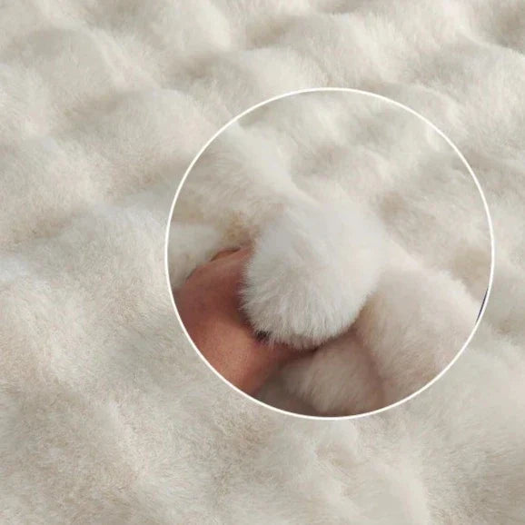 Tapis en fausse fourrure – Tapis ultra-doux et confortable pour décoration intérieure