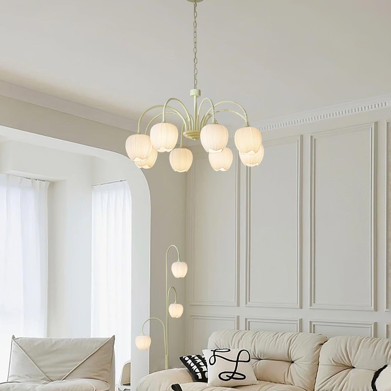 Chandelier design élégant – Luminaire moderne en cristal pour salon et salle à manger