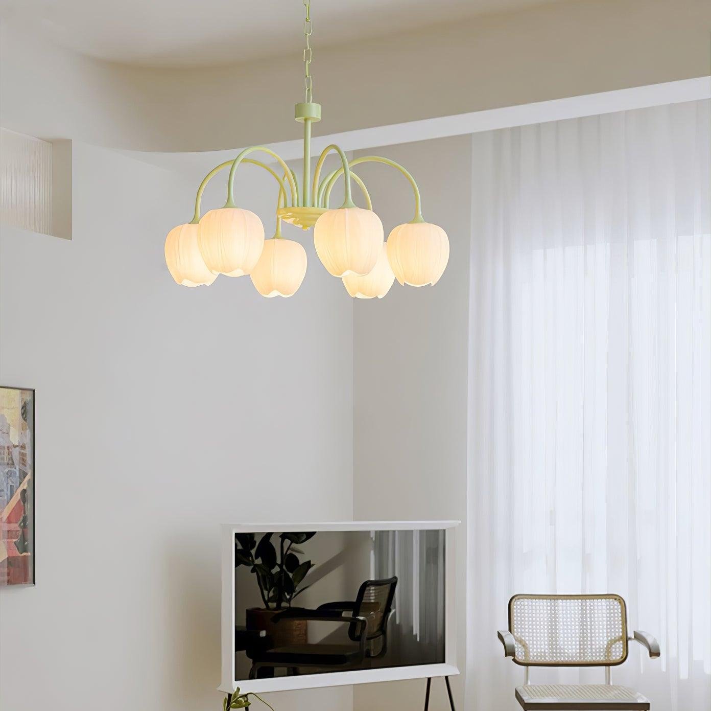Chandelier design élégant – Luminaire moderne en cristal pour salon et salle à manger