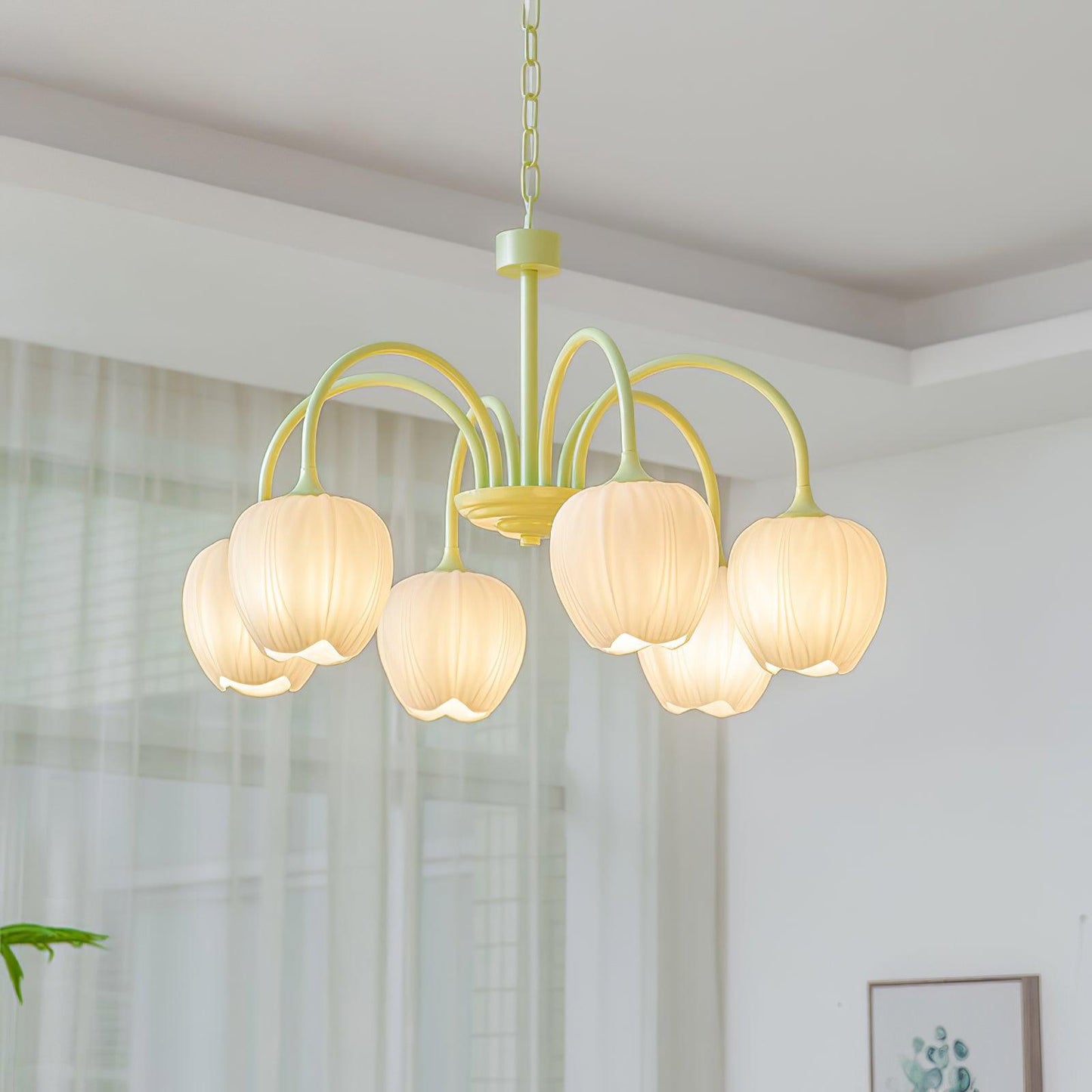 Chandelier design élégant – Luminaire moderne en cristal pour salon et salle à manger