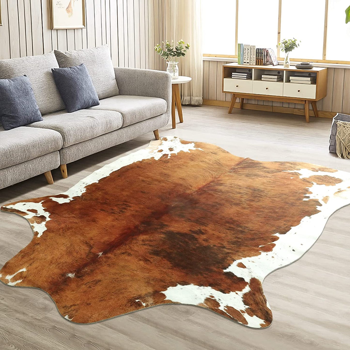 Tapis en fausse fourrure luxe – Tapis décoratif doux pour intérieur et salon