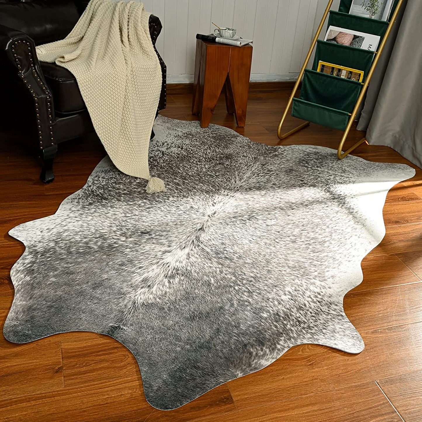 Tapis en fausse fourrure luxe – Tapis décoratif doux pour intérieur et salon