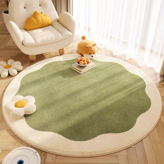 Tapis antidérapant maison et bureau – Tapis floral élégant et durable décoratif