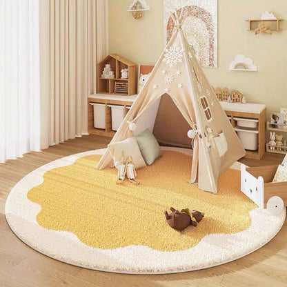 Tapis antidérapant maison et bureau – Tapis floral élégant et durable décoratif