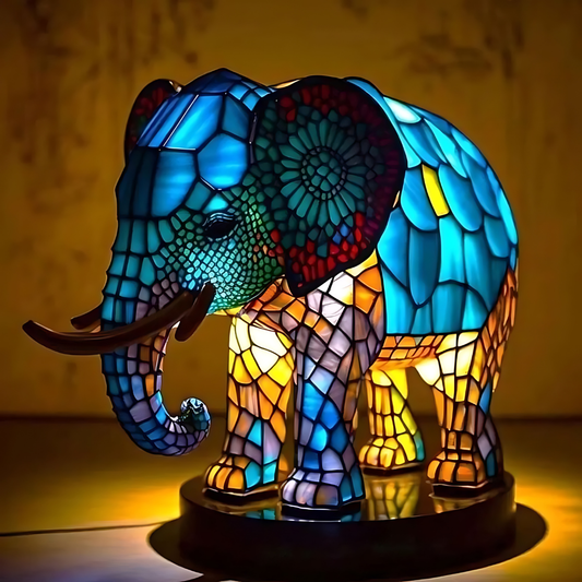 Lampe de Table en Verre – Lampe Soudée avec Motif Animal pour Décoration Maison et Bureau