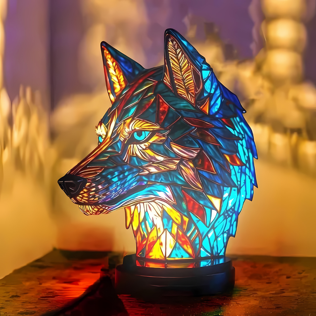 Lampe de Table en Verre – Lampe Soudée avec Motif Animal pour Décoration Maison et Bureau