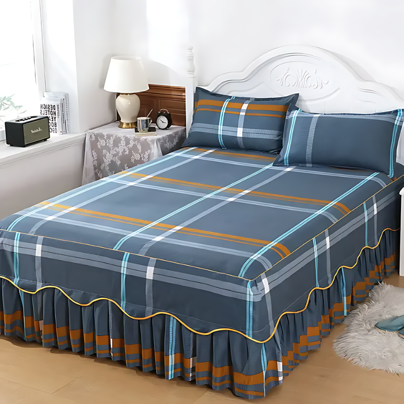 Linge de lit en soie glacée – Literie imprimée luxueuse pour confort à domicile