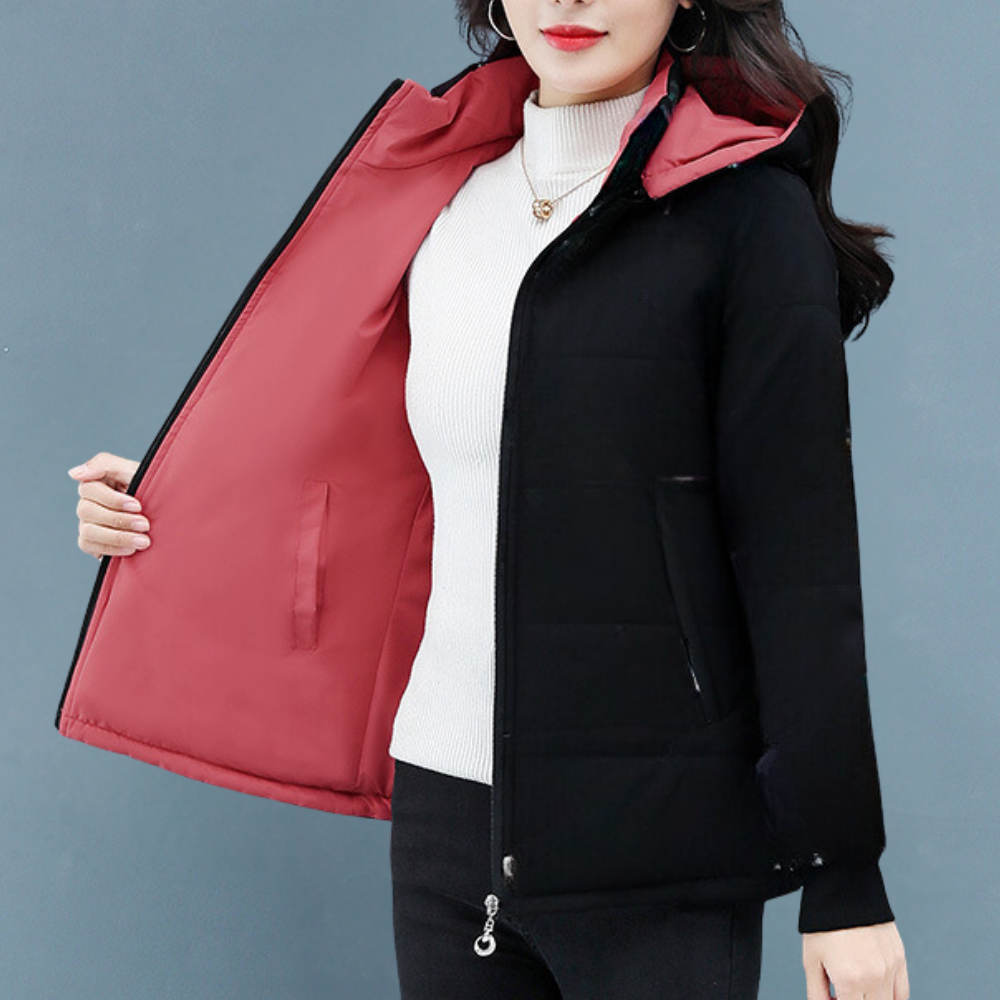 Manteau d'hiver femme – Manteau réversible élégant et chaud