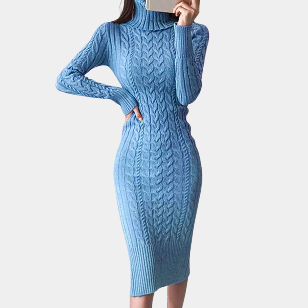 Robe élégante femme – Robe en tricot chic et fluide pour toutes occasions