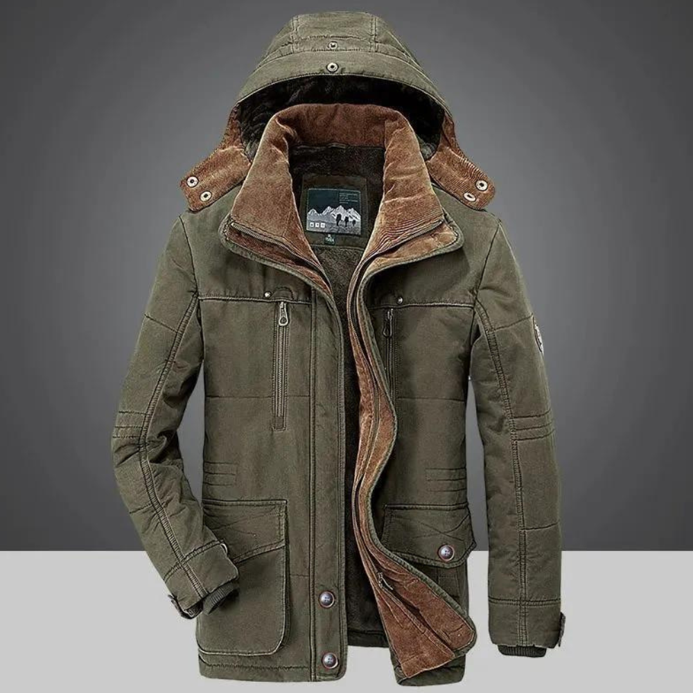 Manteau d'hiver homme – Manteau élégant à capuche chaud et stylé