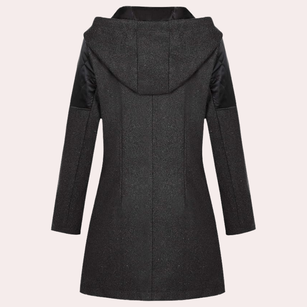 Manteau mi-long femme – Veste moderne à capuche chic et confortable