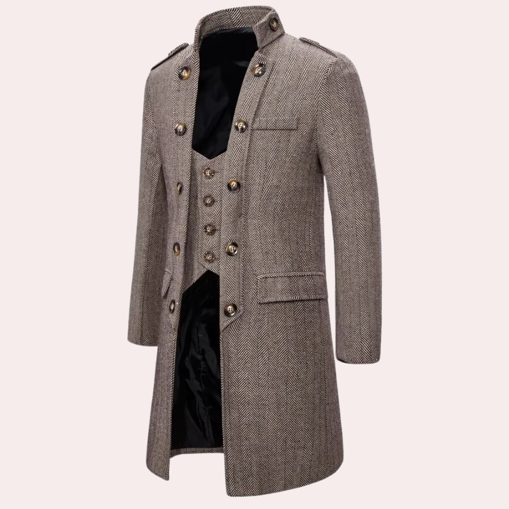 Manteau mi-long homme – Veste sophistiquée élégante et chic