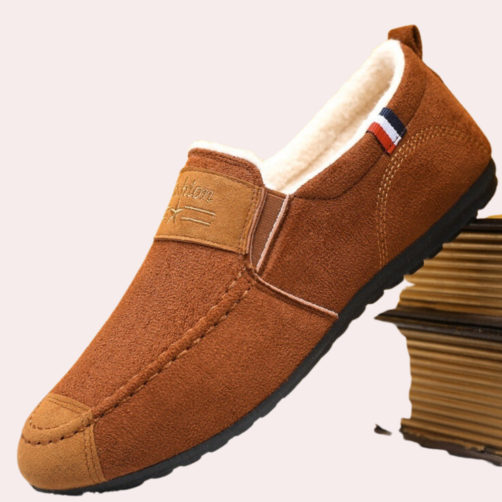 Mocassins d'hiver homme – Chaussures confortables en cuir isolantes