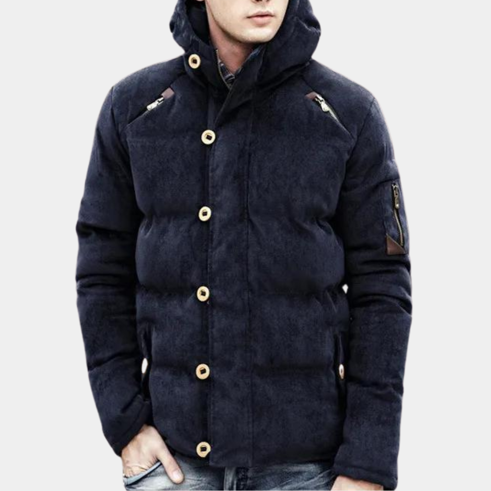 Manteau à capuche homme – Manteau élégant en tissu doux et chaud