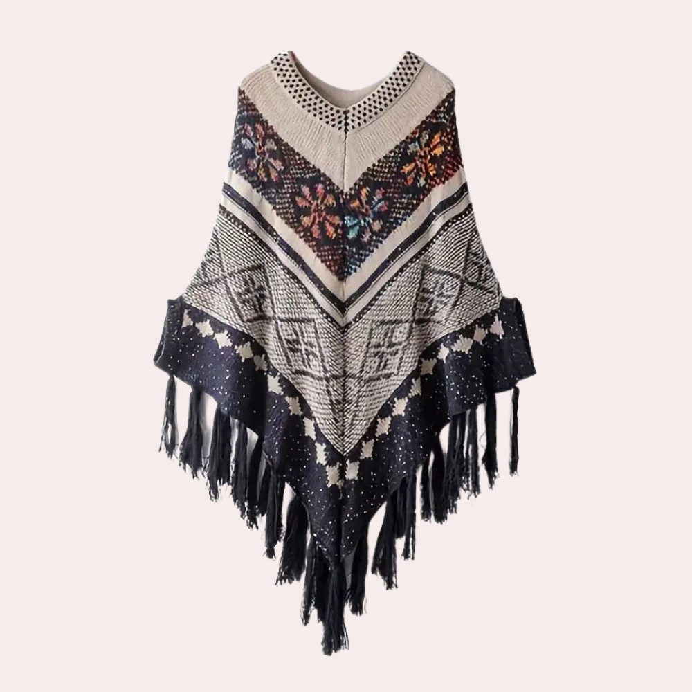 Châle poncho femme – Châle stylisé en laine pour toutes occasions