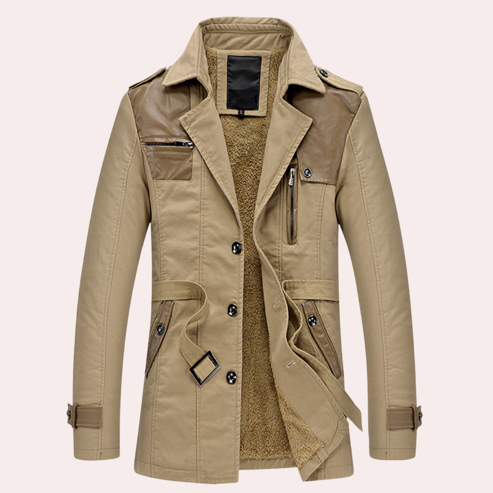 Manteau trench homme – Manteau épais élégant pour toutes occasions