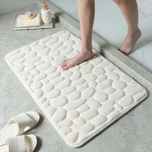 Tapis de bain antidérapant – Tapis en mousse à mémoire ultra-doux et séchage rapide