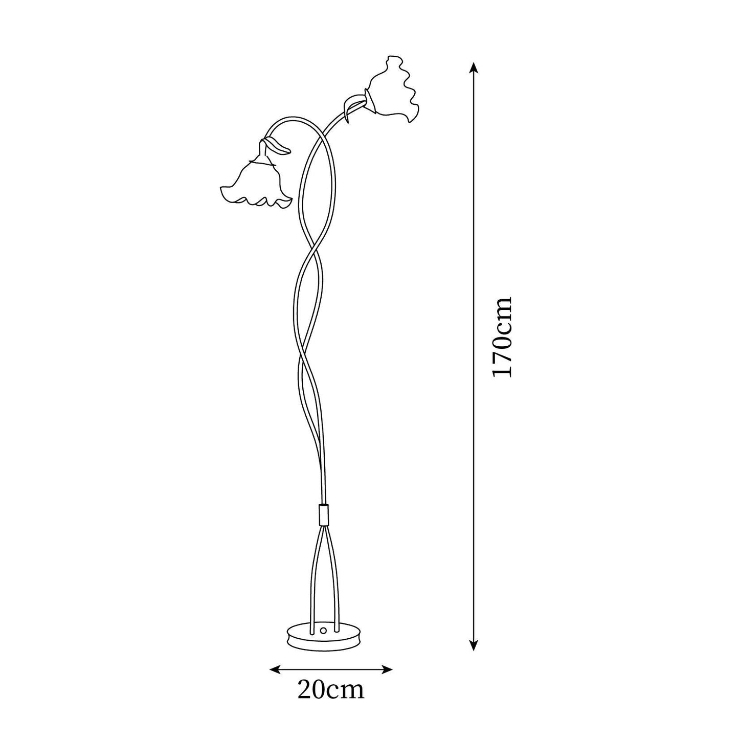 Lampe sur pied élégante – Éclairage doux pour décoration maison et bureau