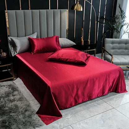 Draps Satin Doux et Élégants – Literie Moderne pour Chambres Chic et Luxueuses