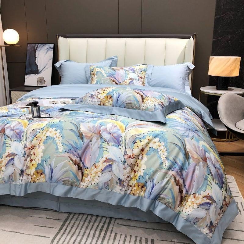 Housse de couette coton égyptien – Literie luxueuse et confortable pour maison