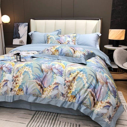 Housse de couette coton égyptien – Literie luxueuse et confortable pour maison
