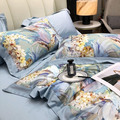 Housse de couette coton égyptien – Literie luxueuse et confortable pour maison