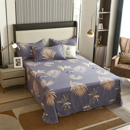 Draps de Lit Coton Vintage – Literie Confort Luxueux pour Maison et Bureau