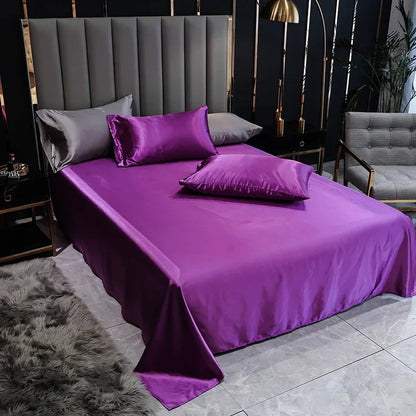 Draps Satin Doux et Élégants – Literie Moderne pour Chambres Chic et Luxueuses