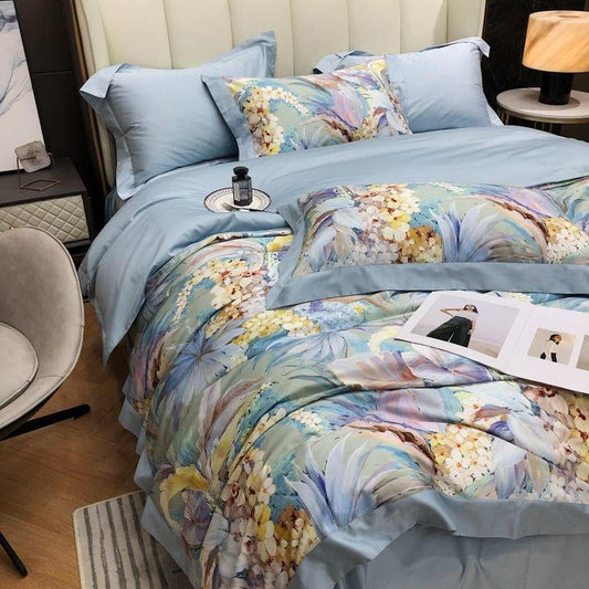 Housse de couette coton égyptien – Literie luxueuse et confortable pour maison