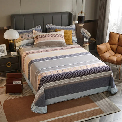 Draps de Lit Coton Vintage – Literie Confort Luxueux pour Maison et Bureau