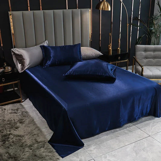 Draps Satin Doux et Élégants – Literie Moderne pour Chambres Chic et Luxueuses