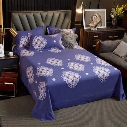 Draps de Lit Coton Vintage – Literie Confort Luxueux pour Maison et Bureau
