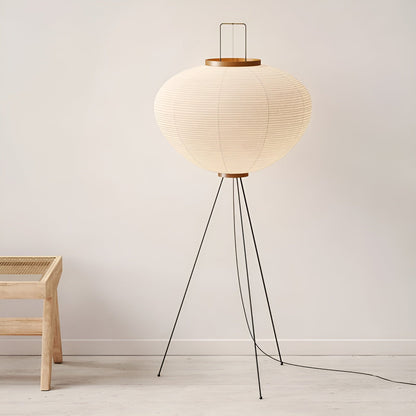 Lampe sur pied japonaise – Applique en papier de riz pour ambiance chaleureuse
