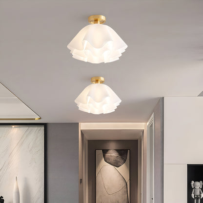 Lustre Acrylique Fleurs – Éclairage Élégant pour Salon et Décoration Intérieure