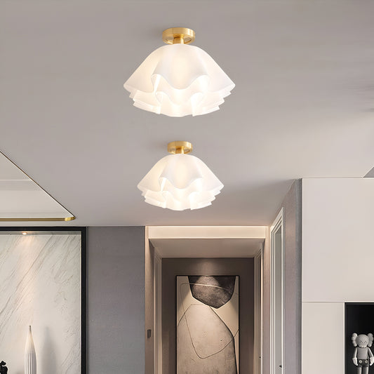 Lustre Acrylique Fleurs – Éclairage Élégant pour Salon et Décoration Intérieure