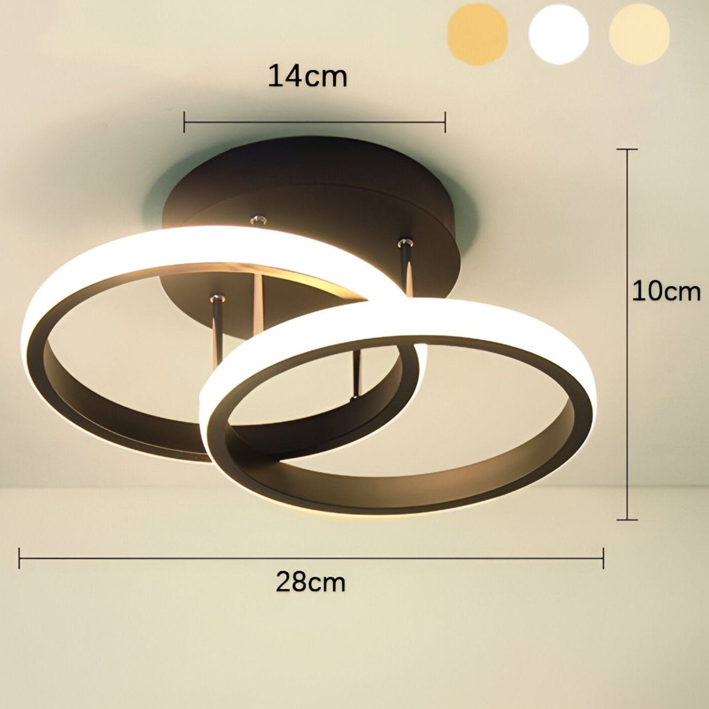 Lustre LED Maison – Lampe Élégante en Tourbillon pour Bureau et Décoration