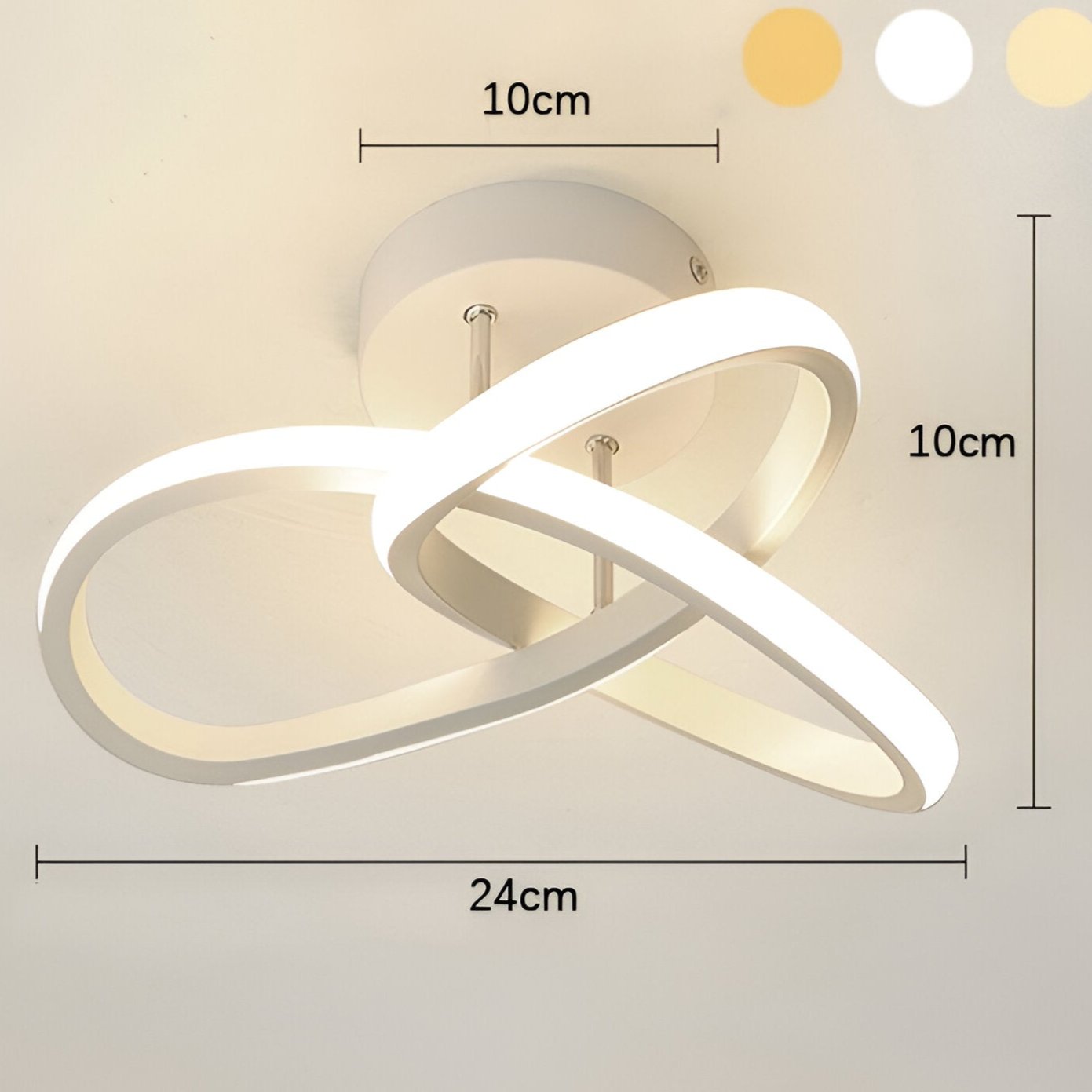 Lustre LED Maison – Lampe Élégante en Tourbillon pour Bureau et Décoration