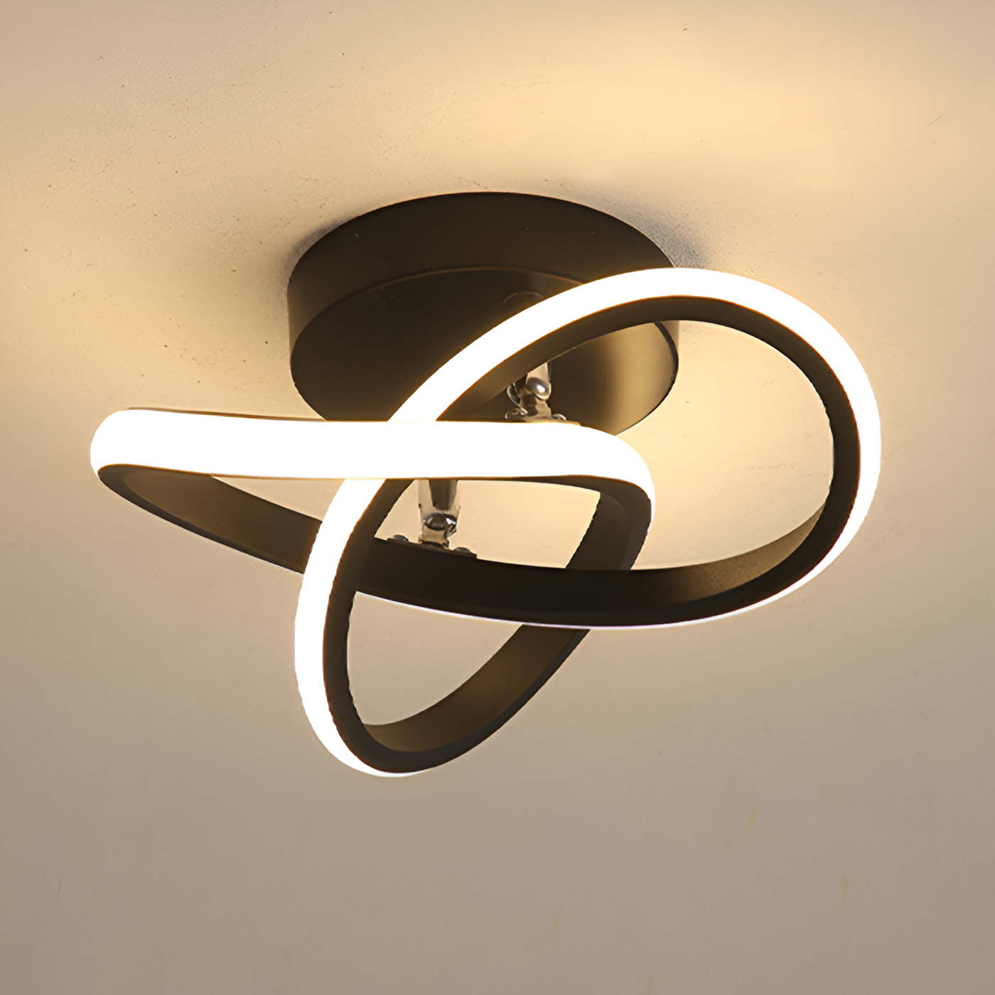 Lustre LED Maison – Lampe Élégante en Tourbillon pour Bureau et Décoration