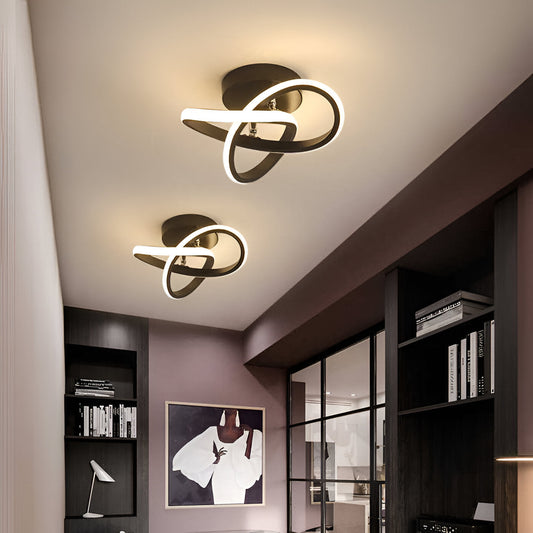Lustre LED Maison – Lampe Élégante en Tourbillon pour Bureau et Décoration