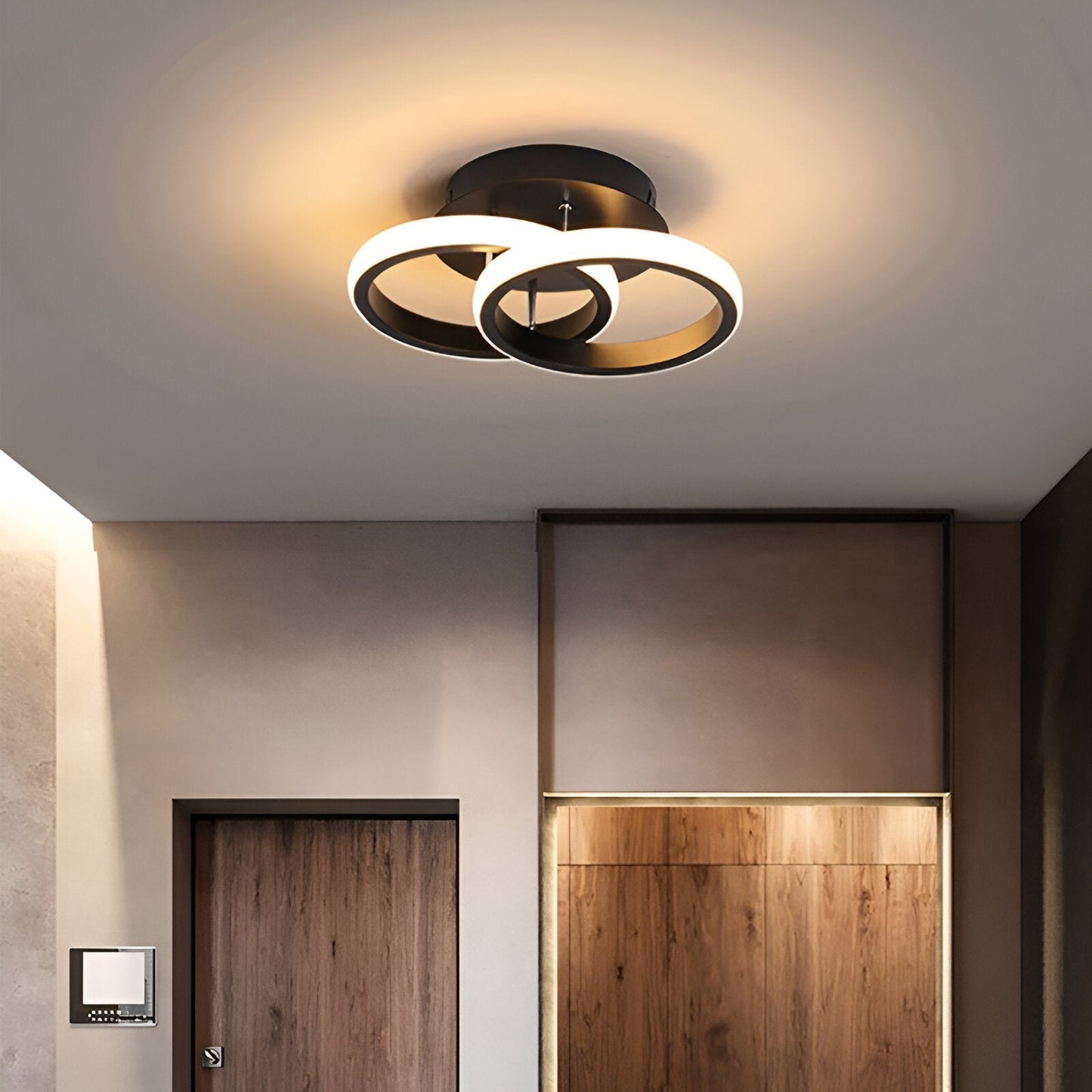 Lustre LED Maison – Lampe Élégante en Tourbillon pour Bureau et Décoration