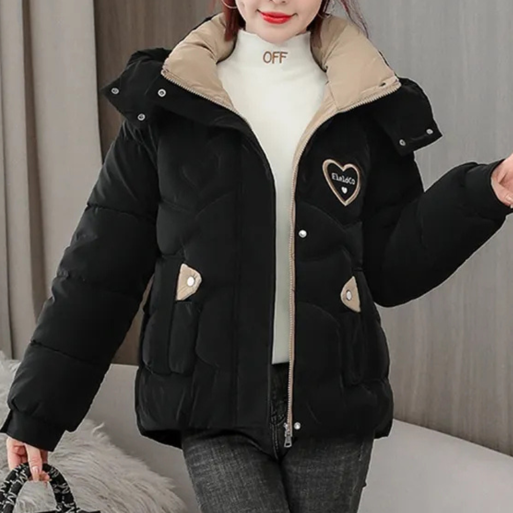 Manteau à capuche femme – Manteau chaud et confortable pour hiver