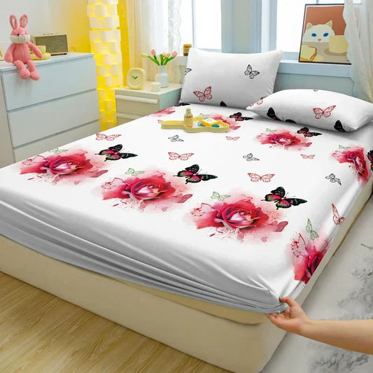 Draps de lit coton doux – Draps premium finition mat pour confort à domicile