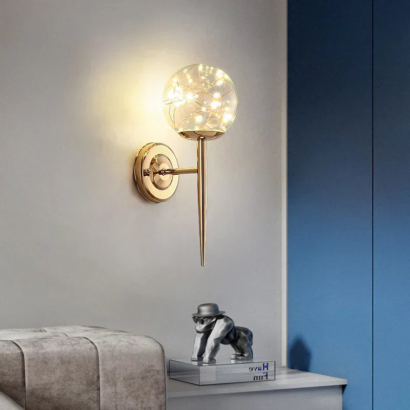 Applique Murale LED – Lampe en Verre Coloré pour Décoration Élégante Maison Bureau