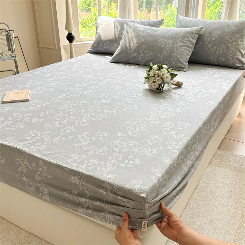 Drap-housse coton respirant – Housse de lit confortable pour sommeil à la maison