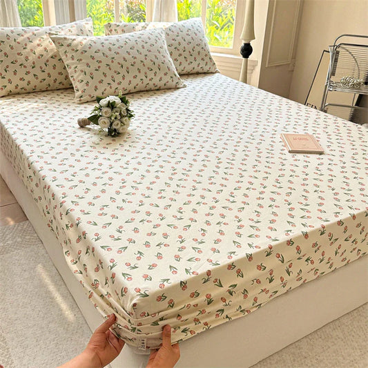 Drap-housse coton respirant – Housse de lit confortable pour sommeil à la maison